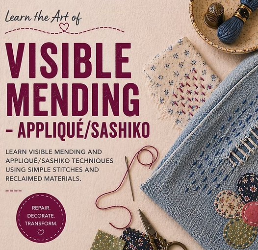 Visible Mending - Sashiko