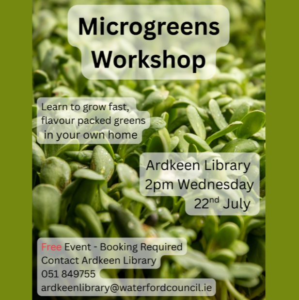 Microgreens Workshop - Grow Your Own